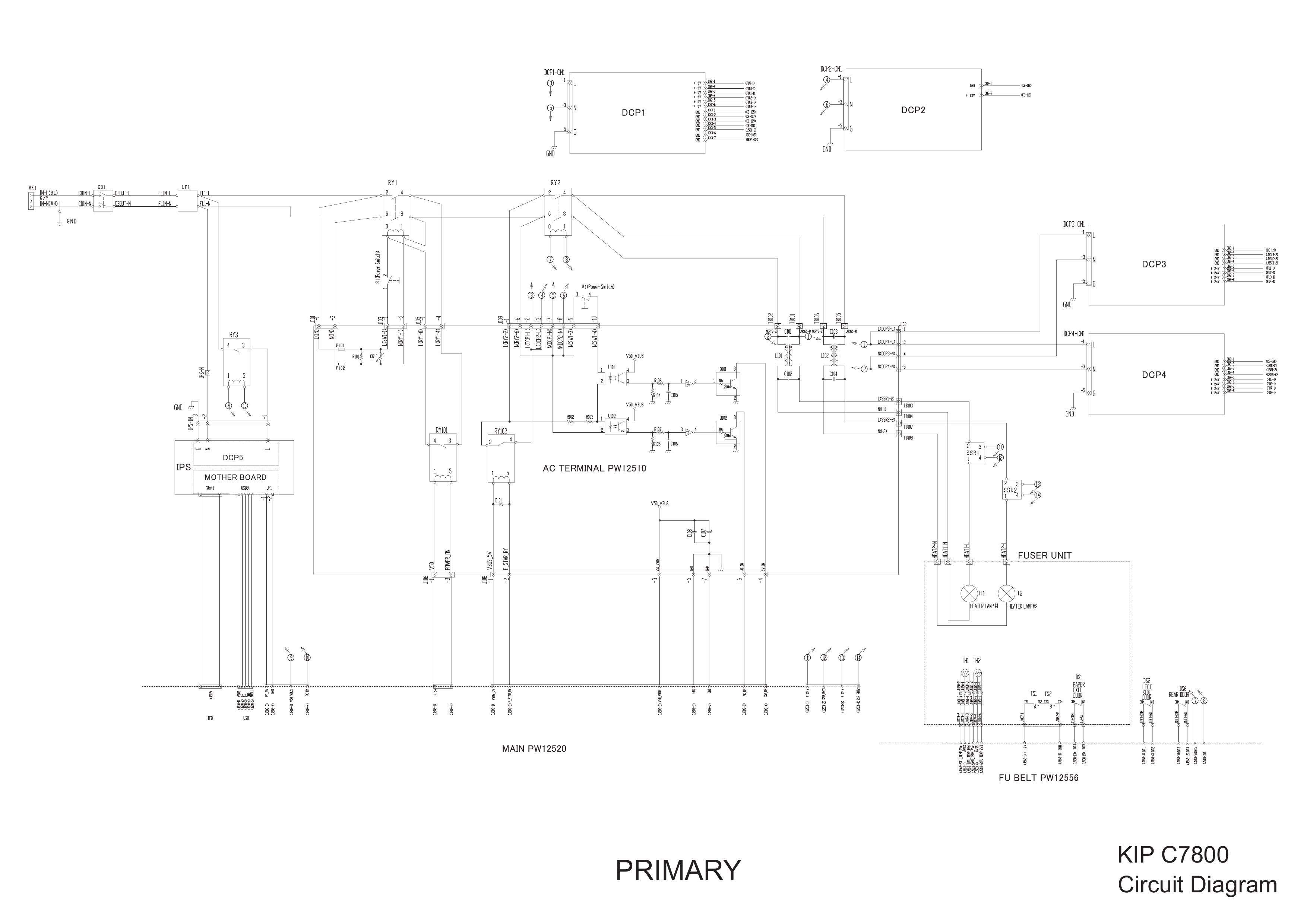 KIP C7800 Circuit Diagram-1